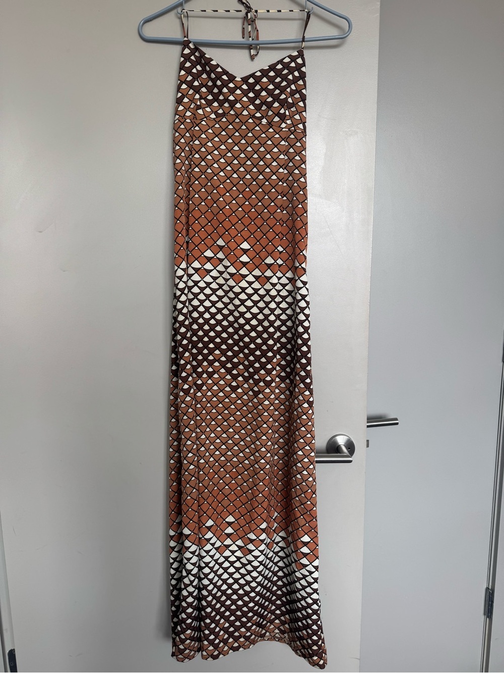 Susana Monaco Black & White Geometric Maxi Dress Size 4